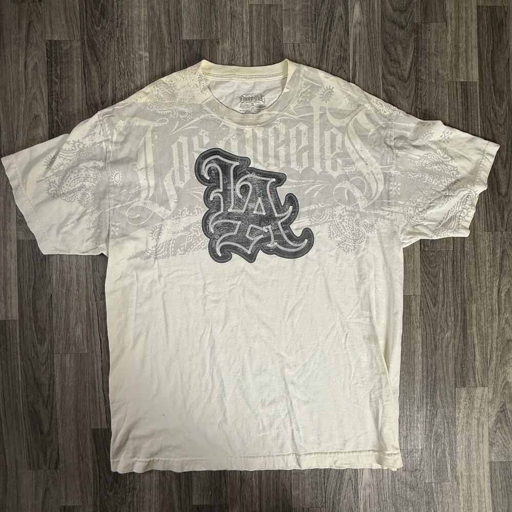Dyse One LA Los Angeles XL Shirt Chicano Streetwear Paisley Graphic Tee USA Made